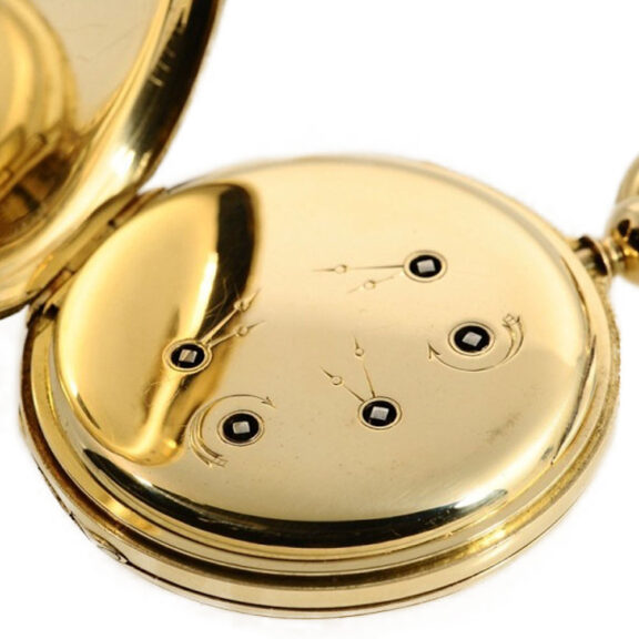 Swiss "Seconde Foudroyante" watch with time zones Circa 1850 Swiss "Seconde Foudroyante" watch with time zones Circa 1850