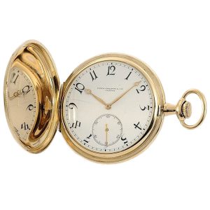 Swiss 14 Carat gold hunting cased pocket watch Circa 1913
