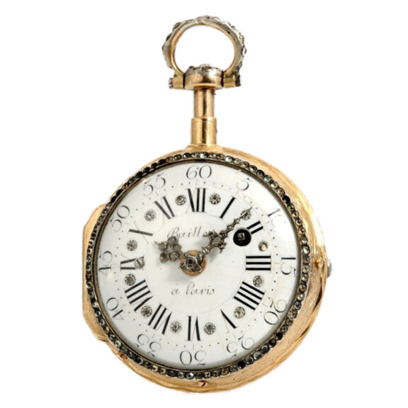 French quarter repeating verge pocket watch Circa 1750 French quarter repeating verge pocket watch Circa 1750