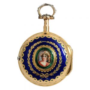 French quarter repeating verge pocket watch Circa 1750