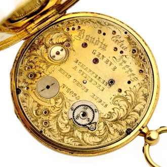 Swiss ultra-thin pocket watch with Bagnolet caliber Circa 1840
