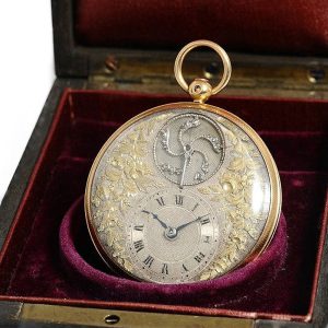 French remarkable pocket watch with visible balance Circa 1810