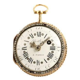 French 18k gold rare skeletonized verge watch Circa 1780 French 18k gold rare skeletonized verge watch Circa 1780