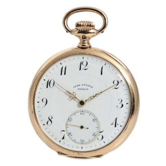 German rare 14k pink gold presentation watch Circa 1910
