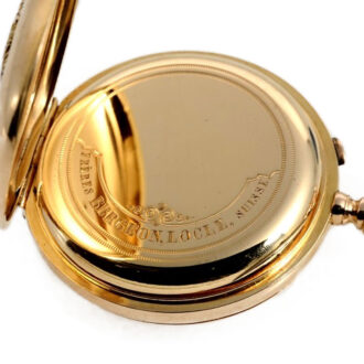 Swiss gold pocket watch of Royal provenance Circa 1890