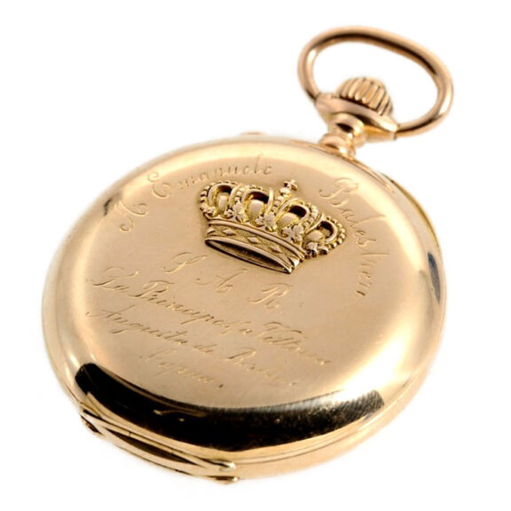 Swiss gold pocket watch of Royal provenance Circa 1890 Swiss gold pocket watch of Royal provenance Circa 1890