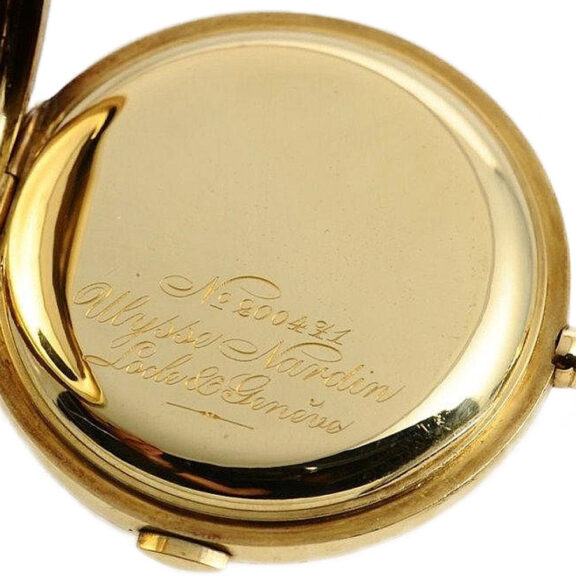 Swiss very fine 18k gold chronograph pocket watch Circa 1900 Swiss very fine 18k gold chronograph pocket watch Circa 1900