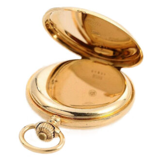 German 18k gold Glashütte pocket watch Circa 1890