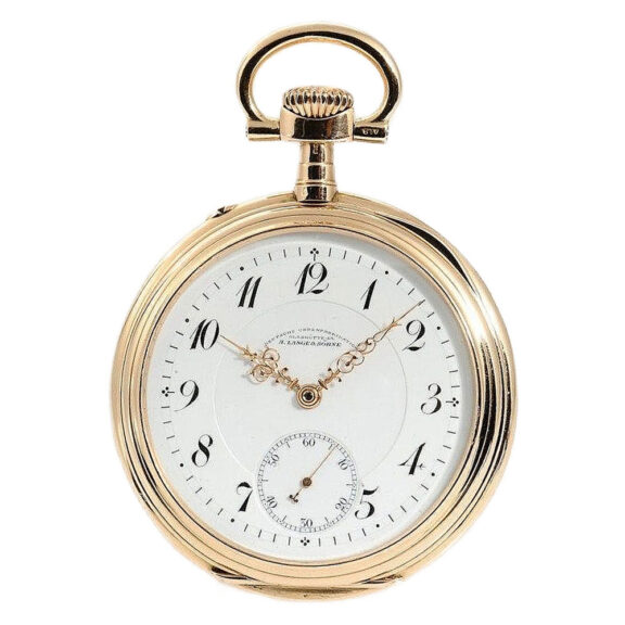 German 14k rose gold Glashütte pocket watch Circa 1908 German 14k rose gold Glashütte pocket watch Circa 1908