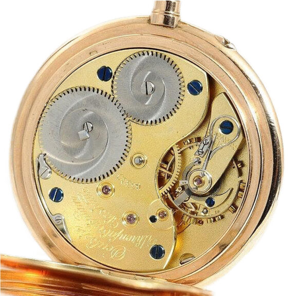 German 14k rose gold Glashütte pocket watch Circa 1908 German 14k rose gold Glashütte pocket watch Circa 1908