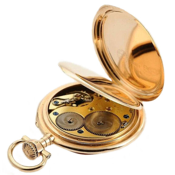 German 14k rose gold Glashütte pocket watch Circa 1908 German 14k rose gold Glashütte pocket watch Circa 1908