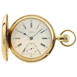 German 18k gold Glashütte pocket watch Circa 1895