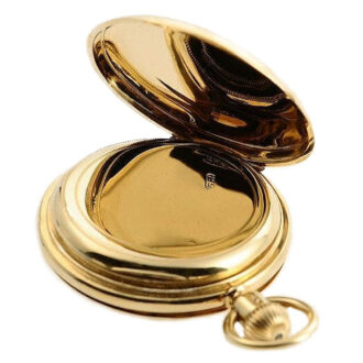 German 18k gold Glashütte pocket watch Circa 1895