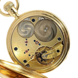 German 18k gold Glashütte pocket watch Circa 1895