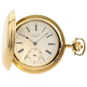 German large, heavy Glashütte ankerchronometer Circa 1881