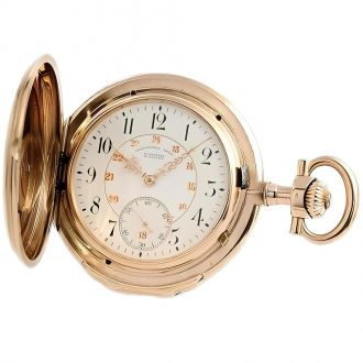 German 14k gold Glashütte pocket watch Circa 1900