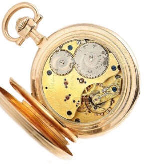 German 14k gold Glashütte pocket watch Circa 1900