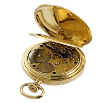 German rare 14k gold Glashütte pocket watch Circa 1901