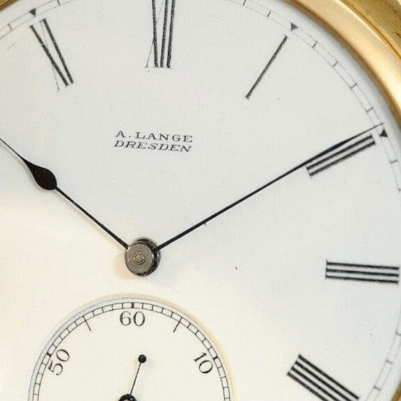 German fine and early gold Glashütte pocket watch Circa 1870 German fine and early gold Glashütte pocket watch Circa 1870