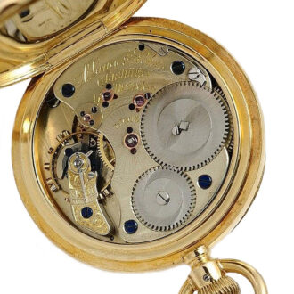 German fine 18k gold Glashütte pocket watch Circa 1883