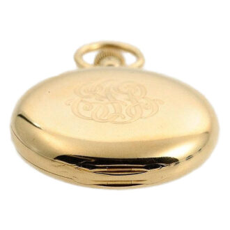 German fine 18k gold Glashütte pocket watch Circa 1883