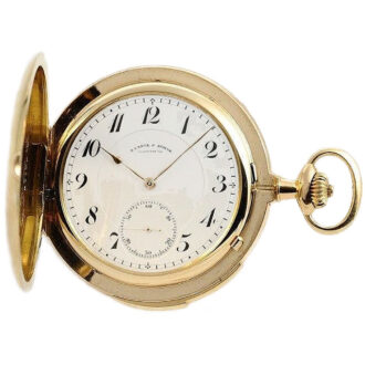 German gold hunting cased minute repeating watch Circa 1924