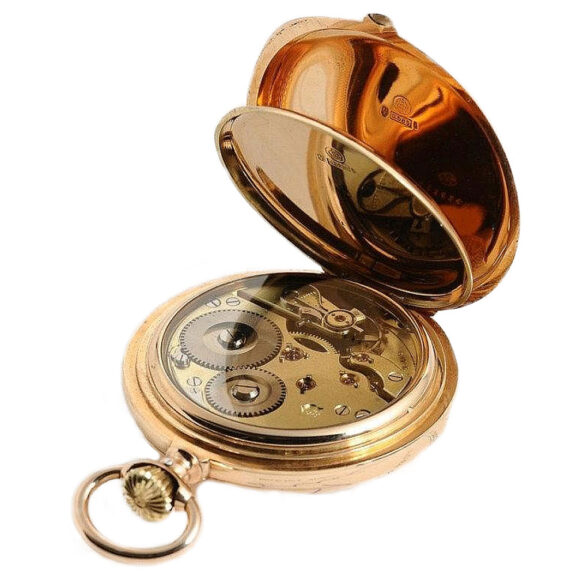 Swiss heavy pink gold IWC Schaffhausen watch Circa 1894 Swiss heavy pink gold IWC Schaffhausen watch Circa 1894