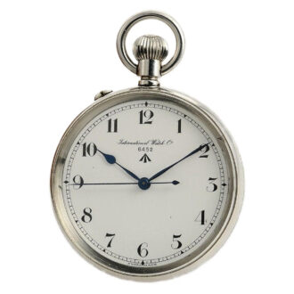 Swiss extremely rare "IWC" Schaffhausen deck watch Circa 1917