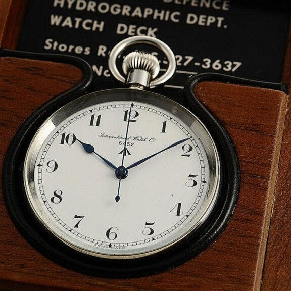 Swiss extremely rare "IWC" Schaffhausen deck watch Circa 1917 Swiss extremely rare "IWC" Schaffhausen deck watch Circa 1917