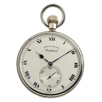 Swiss rare silver deck observation chronometer Circa 1990