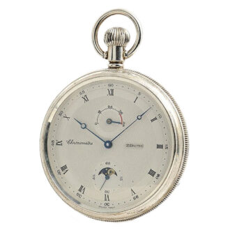 Swiss very fine, heavy silver deck chronometer Circa 2003