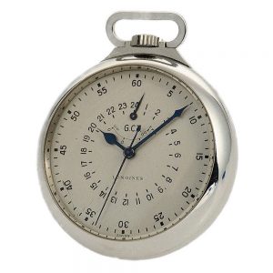 Swiss navigation deck watch with 24h indicator Circa 1950