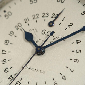 Swiss navigation deck watch with 24h indicator Circa 1950