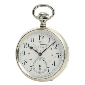 Swiss deck watch of the state railway carrier of Romania Circa 1919