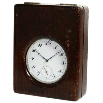 Swiss large, heavy deck chronometer with wooden box Circa 1920