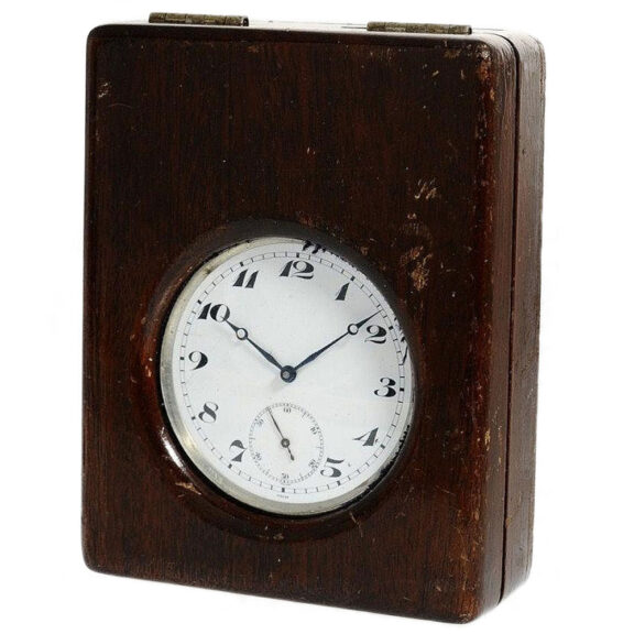 Swiss large, heavy deck chronometer with wooden box Circa 1920 Swiss large, heavy deck chronometer with wooden box Circa 1920