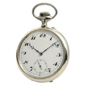 Swiss large, heavy deck chronometer with wooden box Circa 1920