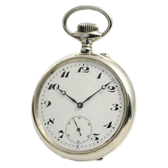 Swiss large, heavy deck chronometer with wooden box Circa 1920