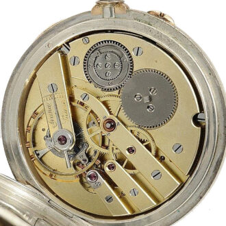 French chronometer with 32h power reserve indicator Circa 1890