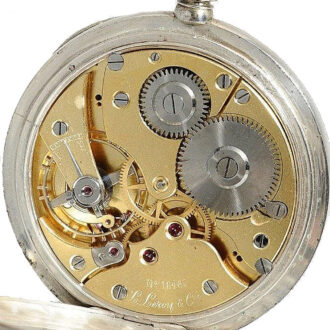 French silver open faced chronometer deck watch Circa 1930