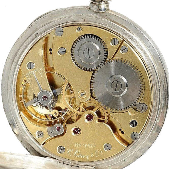 French silver open faced chronometer deck watch Circa 1930 French silver open faced chronometer deck watch Circa 1930