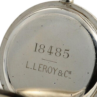 French silver open faced chronometer deck watch Circa 1930