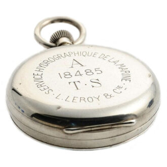 French silver open faced chronometer deck watch Circa 1930