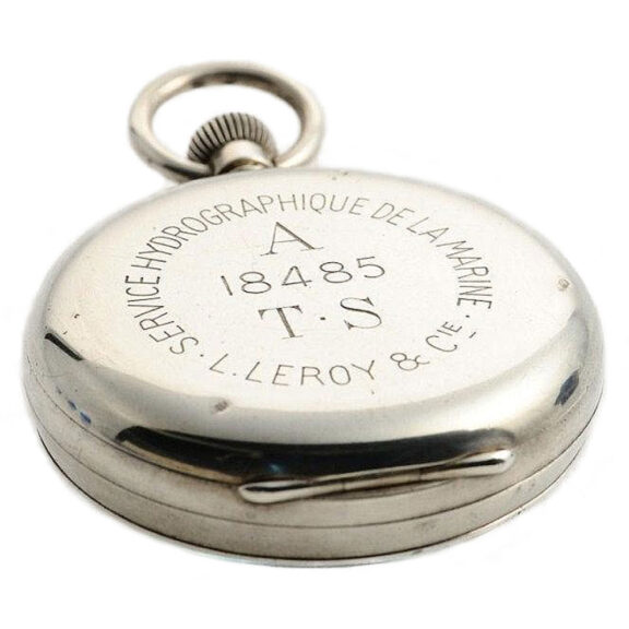 French silver open faced chronometer deck watch Circa 1930 French silver open faced chronometer deck watch Circa 1930