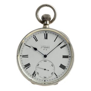 French silver open faced chronometer deck watch Circa 1930