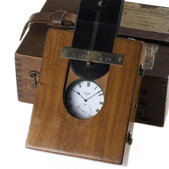 French silver open faced chronometer deck watch Circa 1930