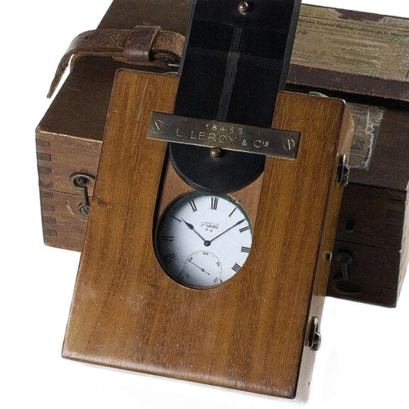 French silver open faced chronometer deck watch Circa 1930 French silver open faced chronometer deck watch Circa 1930