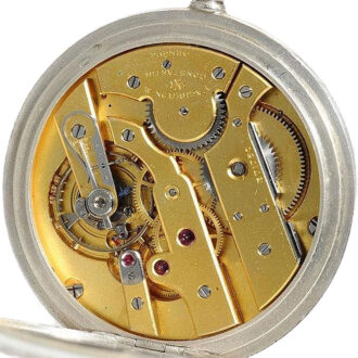 Swiss deck watch "Chronometre Royal" in wooden box Circa 1920