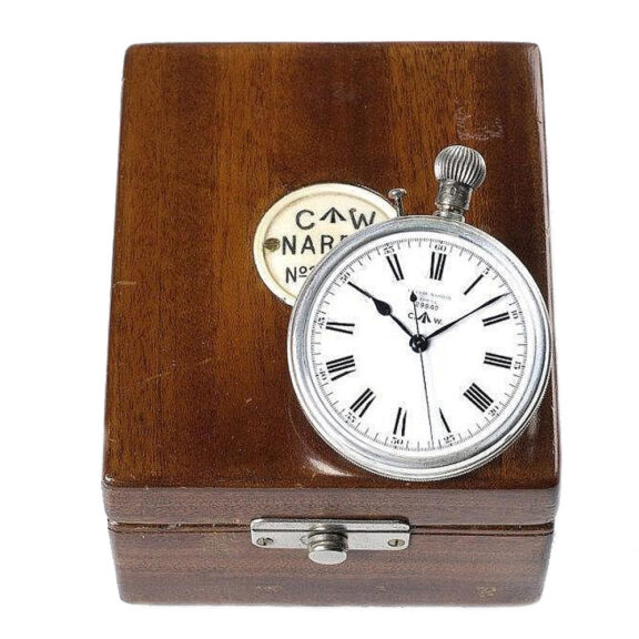 Swiss silver deck chronometer of the Royal Navy Circa 1920 Swiss silver deck chronometer of the Royal Navy Circa 1920
