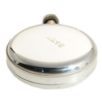 Swiss silver deck chronometer of the Royal Navy Circa 1920